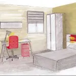 chambre-junior-kaki-metal chambre-junior-kaki-metal