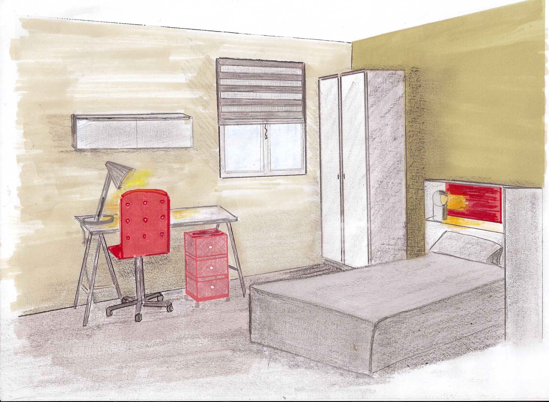 chambre-junior-kaki-metal