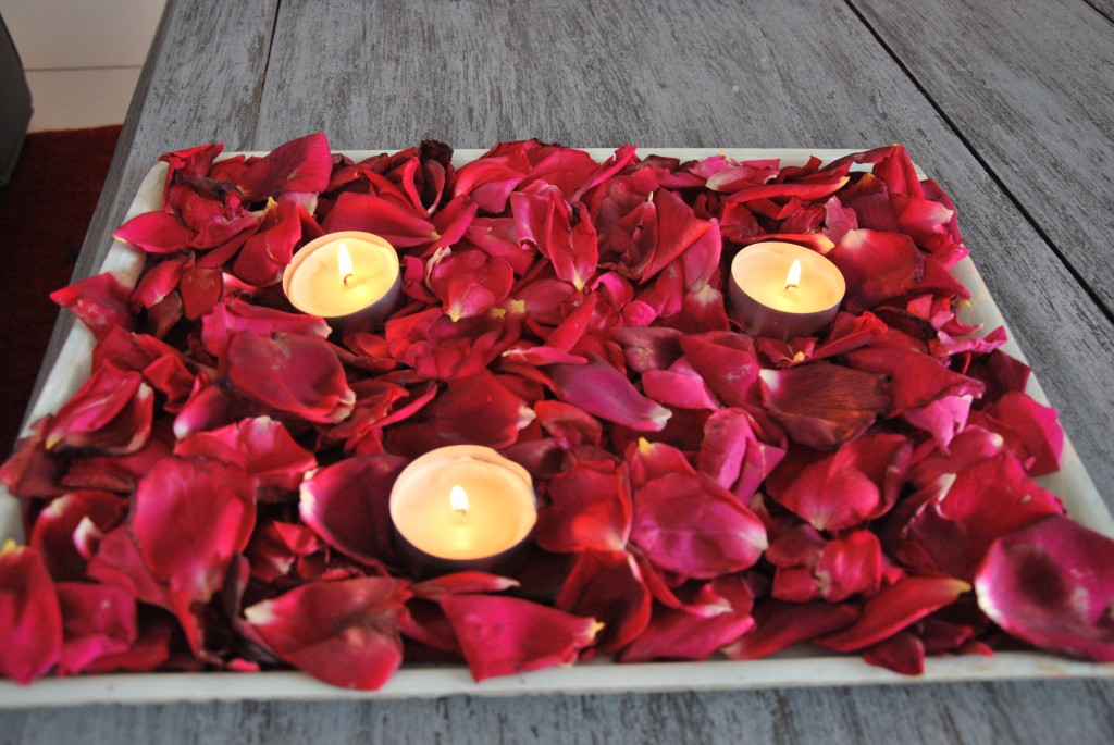 Quelques bougies pour un effet romantique...